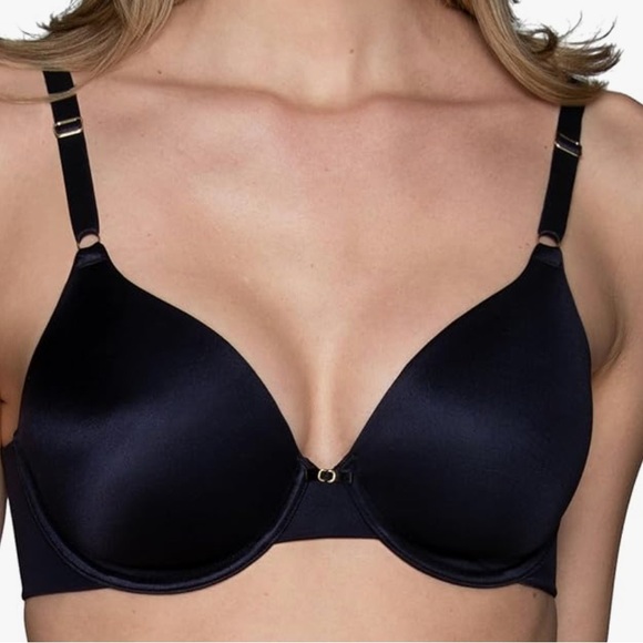 VANITY FAIR beauty back black smoothing underwire bra style 75345 size 34DD NWT - Picture 1 of 6